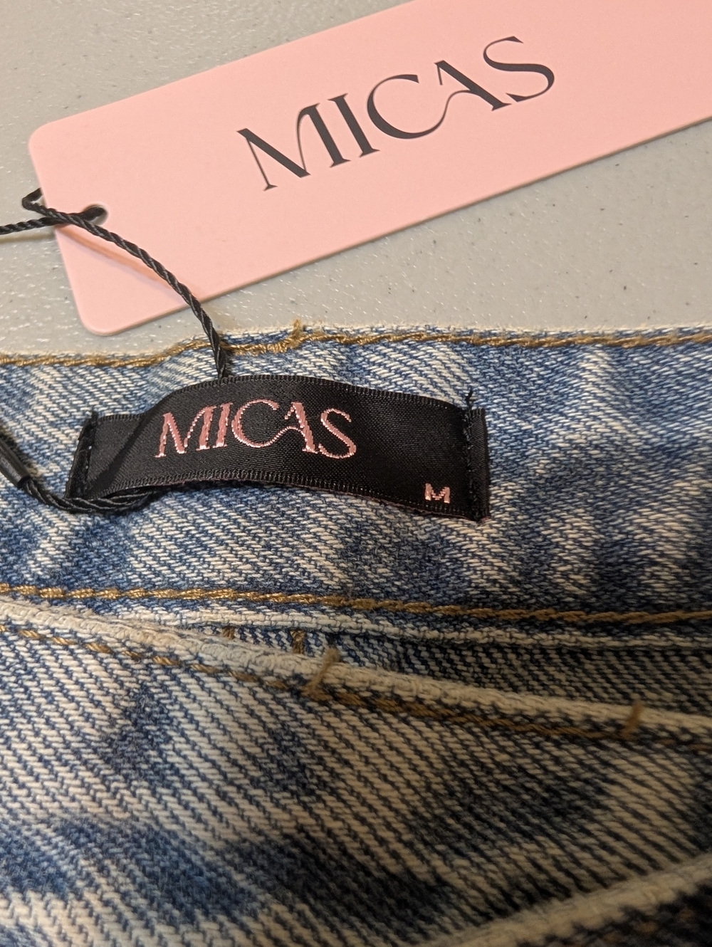NWT Micas crossover button fly jeans, medium - Picture 8 of 9